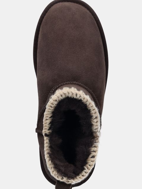 Answear.LAB śniegowce zamszowe kolor brązowy