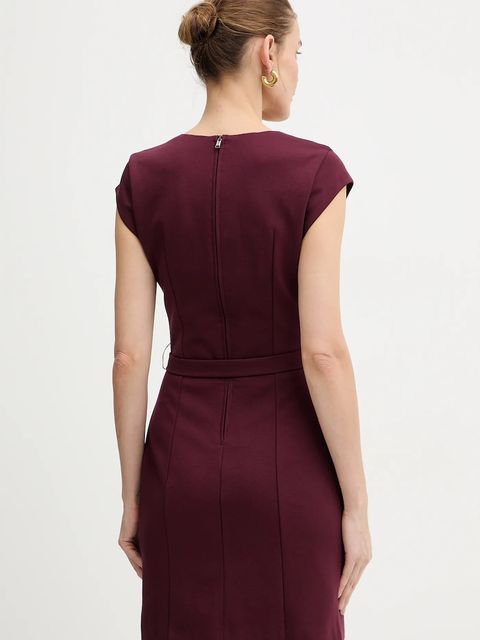 Guess sukienka CHRISSY kolor bordowy mini prosta W5BK21 KCMU2