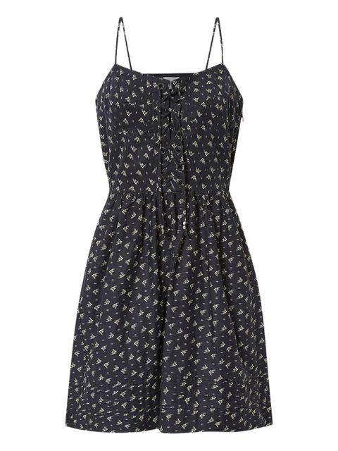 MARANT ÉTOILE DRYNA floral-pattern mini dress - Black - zdjęcie produktu nr 1
