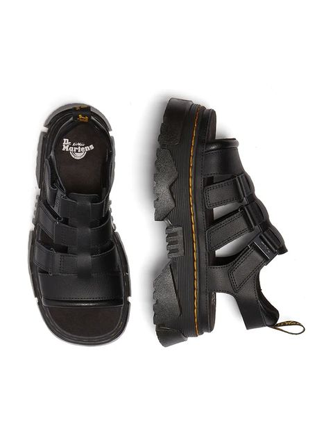 Dr. Martens sandały Mattison 3S damskie kolor czarny na platformie DM40891001