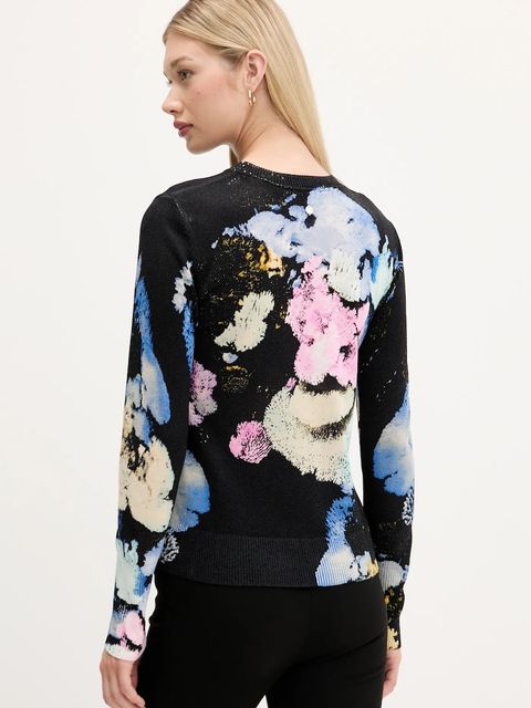 Desigual sweter NENUFAR LACROIX damski kolor czarny lekki 25WWJF46