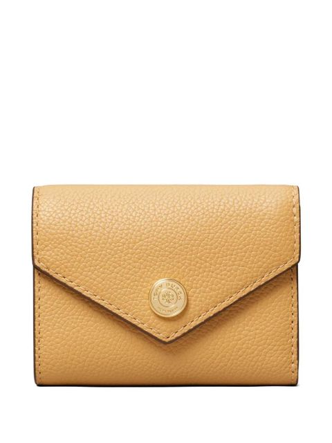 Tory Burch Pebble textured leather envelope wallet - Brown - zdjęcie produktu nr 1