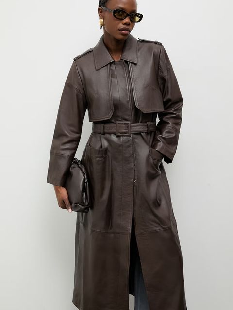 Answear.LAB trencz damski skórzany ICON - zdjęcie produktu nr 1