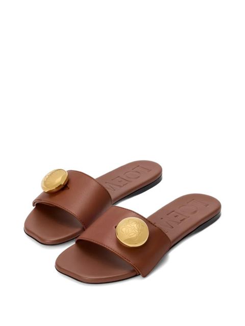 LOEWE round-detail sandals - Brown - zdjęcie produktu nr 2