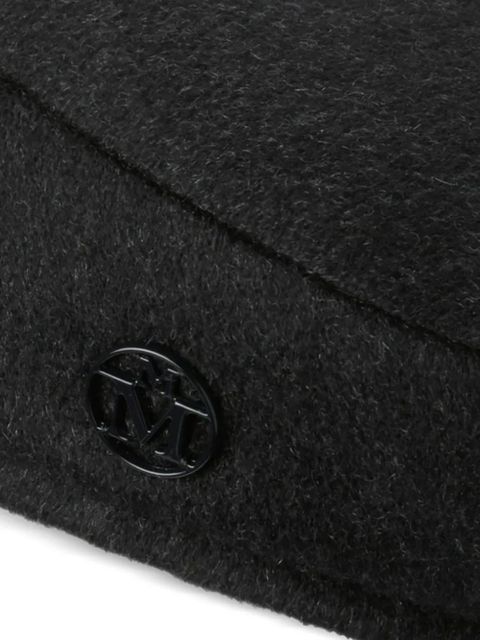 Maison Michel logo-plaque hat - Black - zdjęcie produktu nr 2