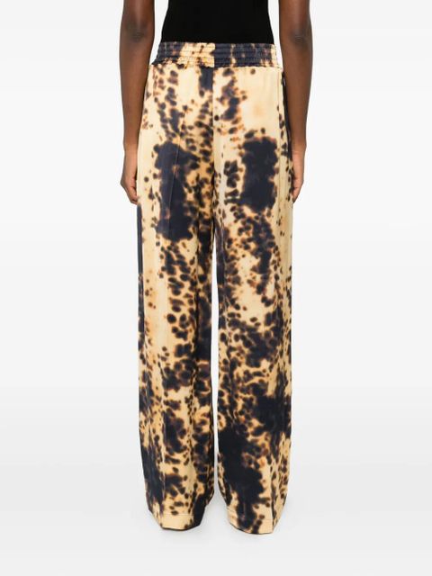 Victoria Beckham elasticated-waist printed trousers - Yellow