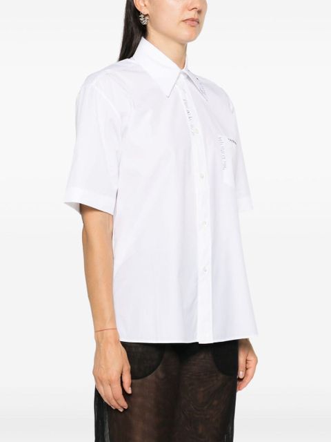 Marni logo-embroidered shirt - White