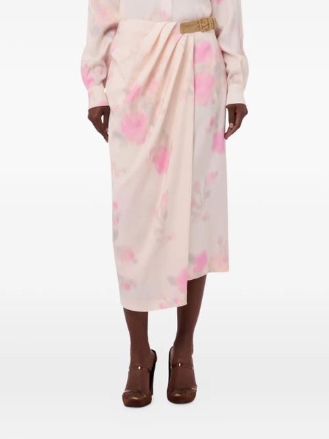 Moschino floral-print belted midi wrap skirt - Neutrals - zdjęcie produktu nr 2