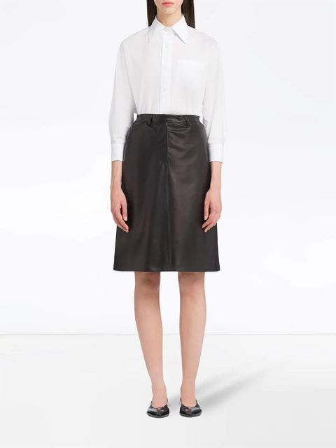Prada straight-fit knee-length skirt - Black