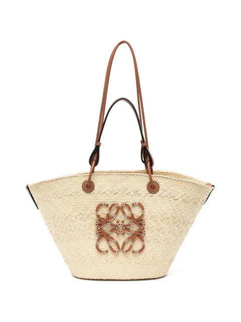 LOEWE Anagram logo woven tote bag - Neutrals - zdjęcie produktu nr 1