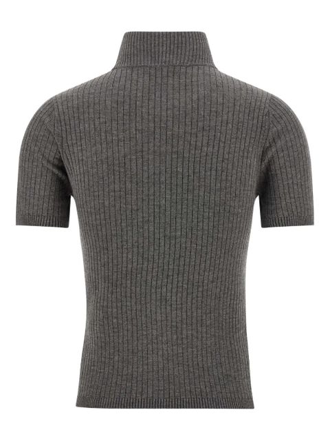 Max Mara Janagy ribbed high-neck sweater - Grey - zdjęcie produktu nr 2