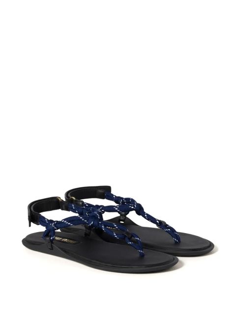 Miu Miu Rivière-cord sandals - Blue