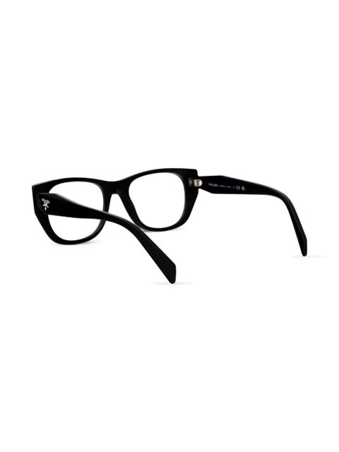 Prada Eyewear printed acetate glasses - Black