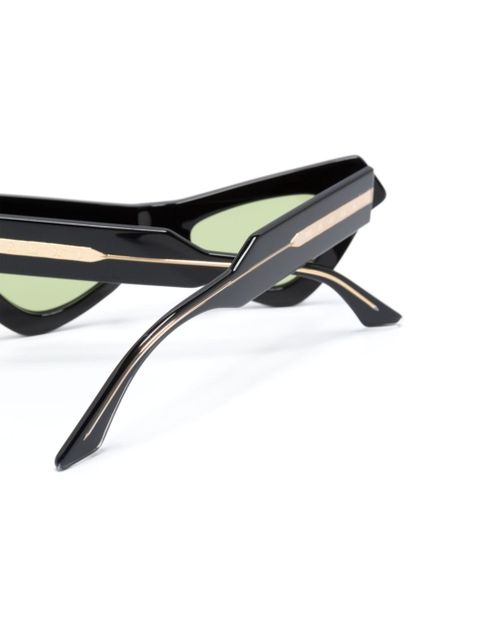 Marni Eyewear Fairy Pool logo-engraved cat-eye sunglasses - Black