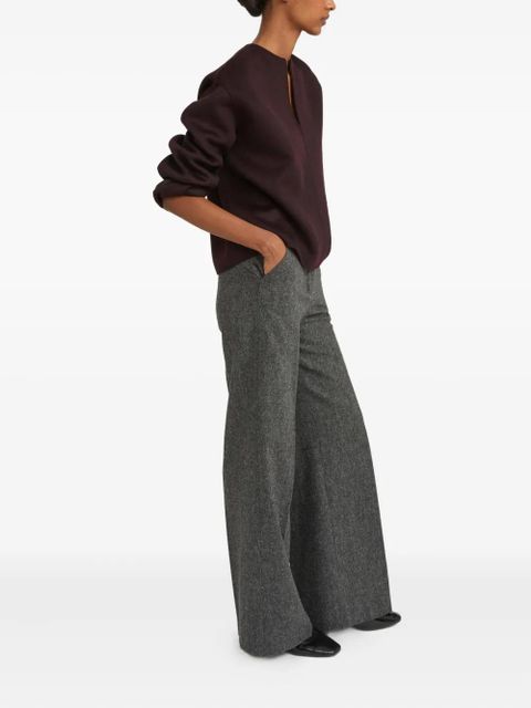 Yves Salomon V-neck blouse - Red