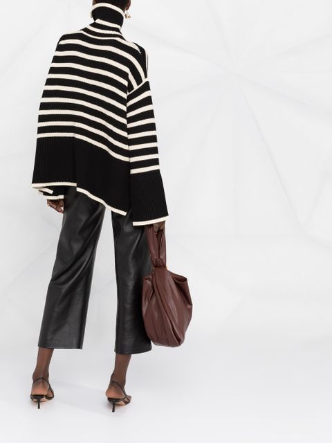 TOTEME Signature stripe knitted jumper - Black