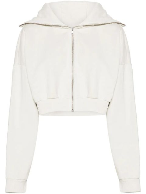 ENTIRE STUDIOS cropped zipped hoodie - Neutrals - zdjęcie produktu nr 1