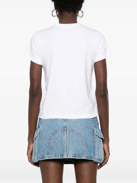 Alexander Wang logo-embossed T-shirt - White