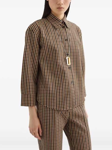 Jil Sander wool shirt - Brown - zdjęcie produktu nr 2