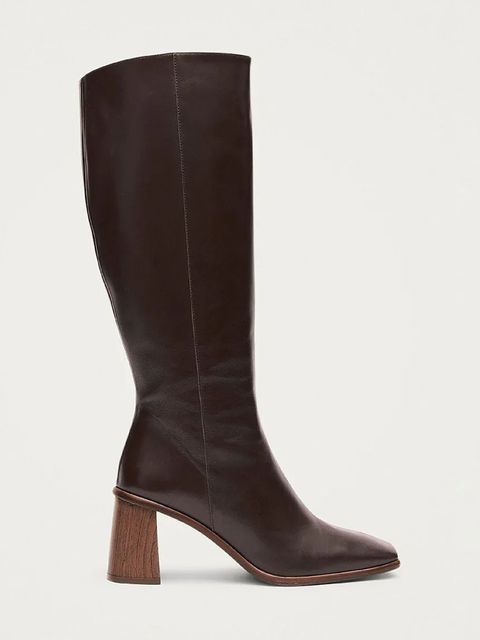 Alohas kozaki skórzane East damskie kolor brązowy na słupku BTWEC1-30 - zdjęcie produktu nr 1