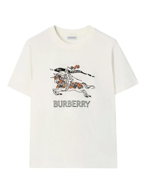 Burberry equestrian knight design cotton T-shirt - White - zdjęcie produktu nr 1
