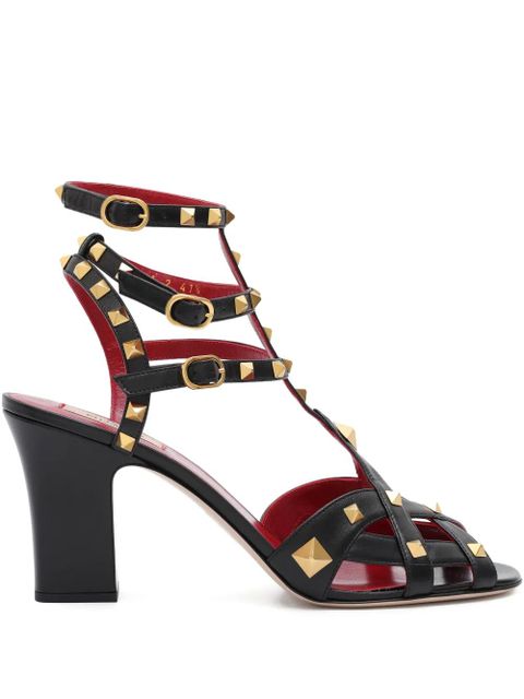 Valentino Garavani pyramid stud strap sandals - Black - zdjęcie produktu nr 1