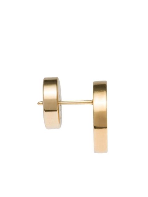 Miu Miu logo-embossed stud earrings - Gold