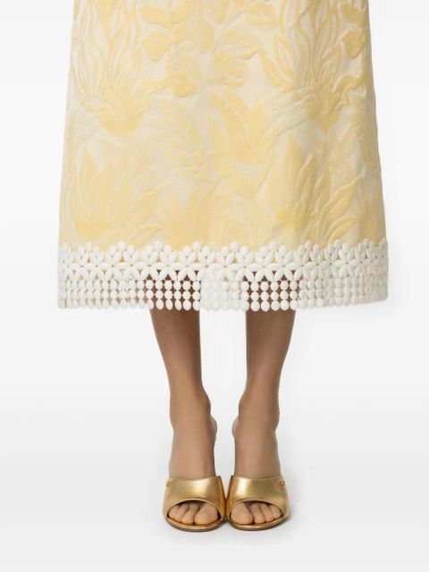 Gianvito Rossi 95mm metallic leather wedge sandals - Gold