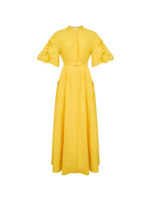 Acler Balwest cutout embroidered maxi dress - Yellow - zdjęcie produktu nr 1