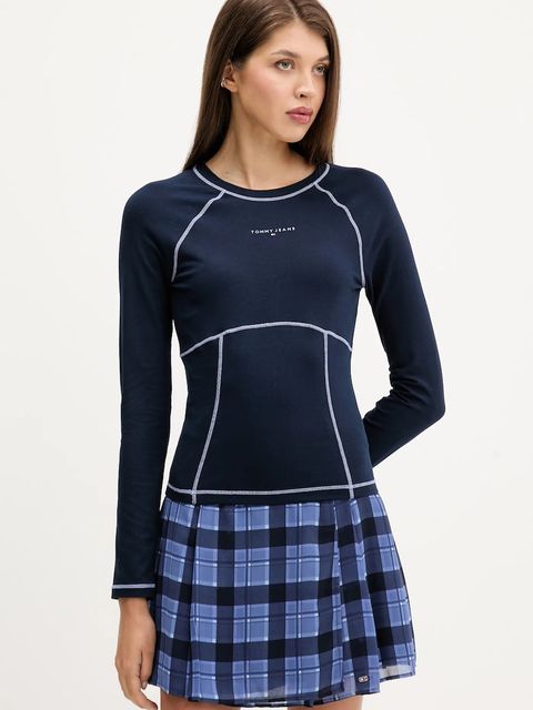 Tommy Jeans longsleeve kolor granatowy DW0DW21539 - zdjęcie produktu nr 1