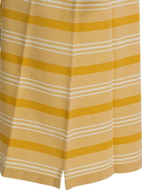 Prada short-sleeve striped mini dress - Yellow