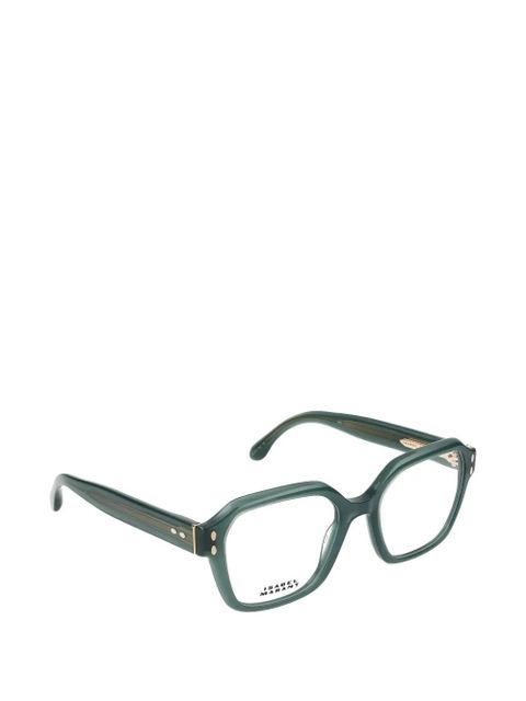 Isabel Marant Eyewear logo-detail glasses - Green