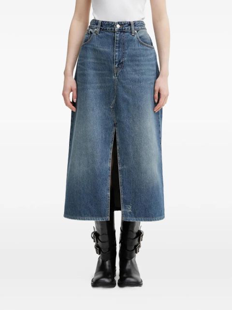 Carhartt WIP Brandon front-split midi skirt - Blue - zdjęcie produktu nr 1