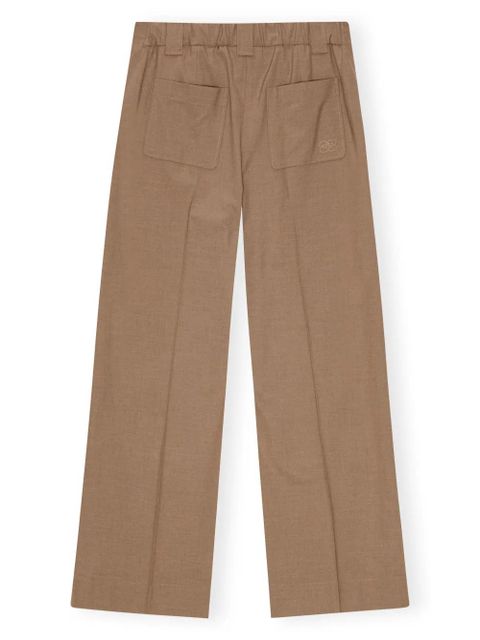GANNI adjustable-leg tailored trousers - Neutrals