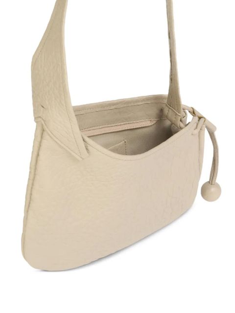 Marni leather drawcord crossbody bag - Neutrals