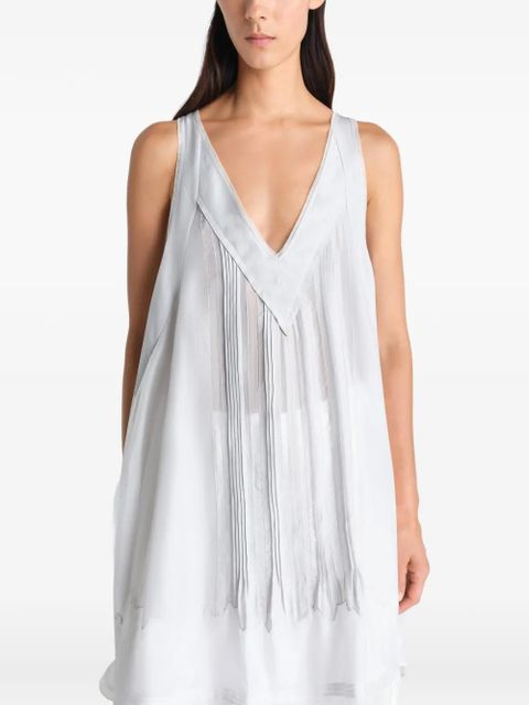 LEMAIRE V-neck tunic - Blue - zdjęcie produktu nr 2