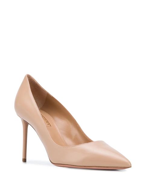 Aquazzura 80mm Purist pointed toe pumps - Neutrals