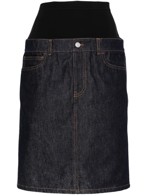 Coperni hybrid denim midi skirt - Blue - zdjęcie produktu nr 1