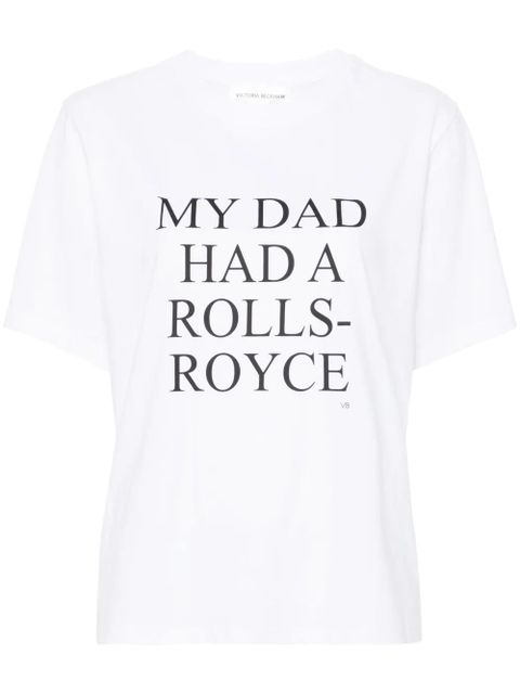 Victoria Beckham text-print T-shirt - White - zdjęcie produktu nr 1