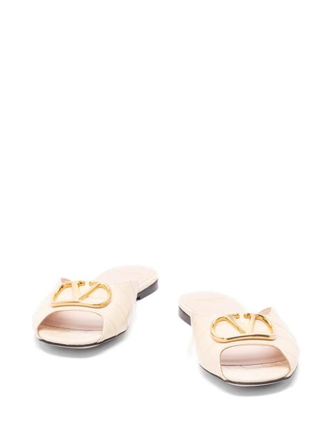 Valentino Garavani Vlogo signature flat sandals - Neutrals - zdjęcie produktu nr 2
