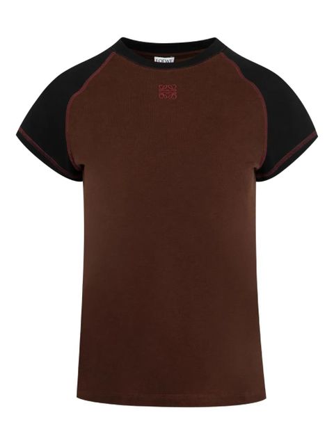 LOEWE Anagram-embroidered T-shirt - Brown - zdjęcie produktu nr 1