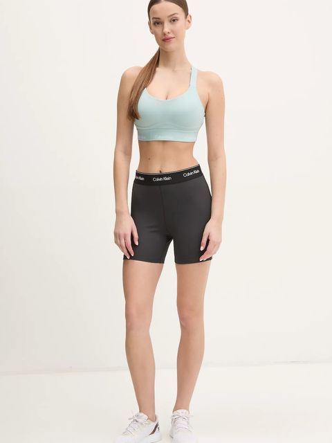 Calvin Klein Performance szorty treningowe kolor czarny z nadrukiem high waist LVGWS5L706 - zdjęcie produktu nr 2