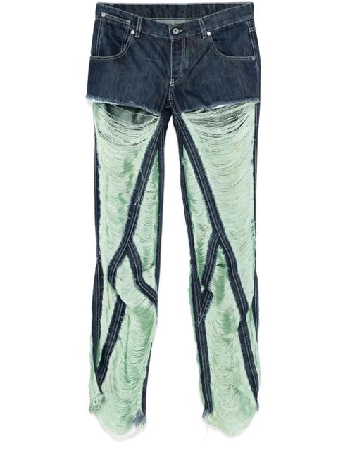 Off-White shredded jeans - Blue - zdjęcie produktu nr 1