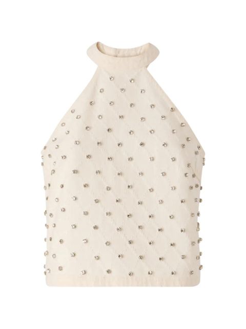 PINKO embellished top - Neutrals - zdjęcie produktu nr 1