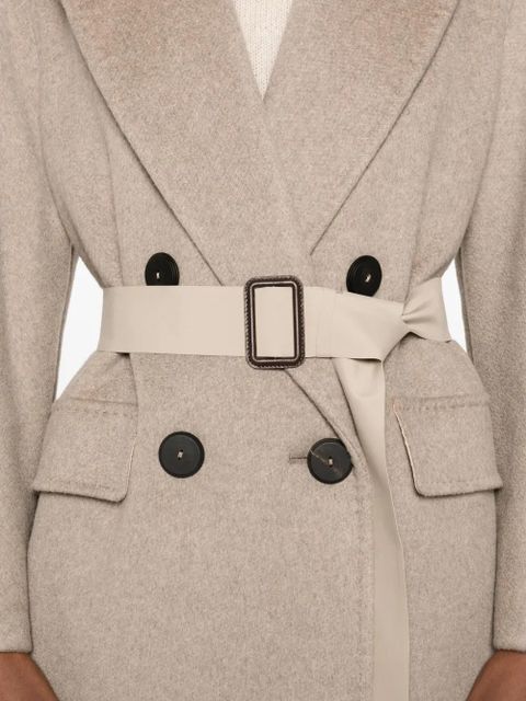 Max Mara belted cashmere coat - Neutrals