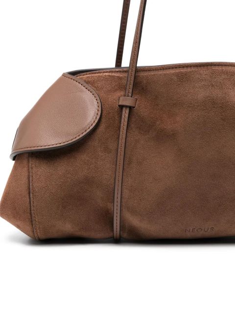NEOUS panelled shoulder bag - Brown