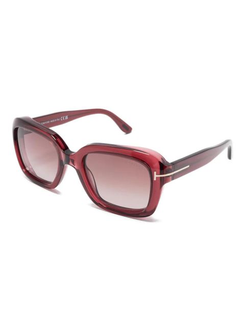 TOM FORD Eyewear Natalia-02 square-frame sunglasses - Red - zdjęcie produktu nr 2