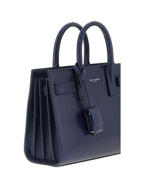Saint Laurent Sac de Jour Nano leather tote bag - Blue