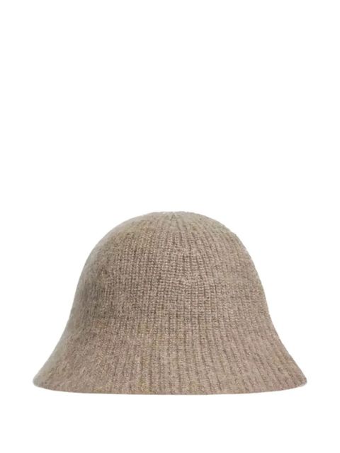 Moncler logo-patch ribbed hat - Neutrals - zdjęcie produktu nr 2