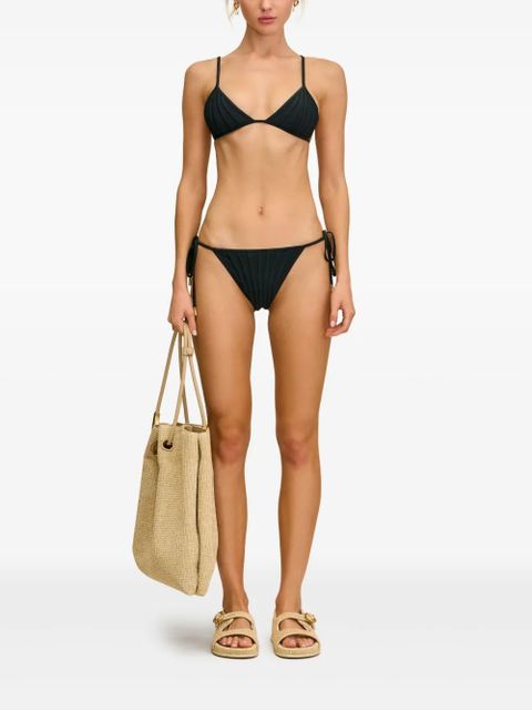 Cult Gaia Mina boned triangle bikini top - Black - zdjęcie produktu nr 2